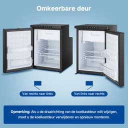 Koel-Vriescombinatie 45 Liter – Compressorkoeling – App-Bediening – Voor Camper, Auto en Boot – Zwart — thumbnail 2