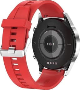 Belesy® Link - Smartwatch Dames - Smartwatch Heren - Horloge - Stappenteller - 1.4 inch - Kleurenscherm - Full Touch -Bluetooth Bellen - Zilver - Siliconen - Rood - Moederdag — thumbnail 4