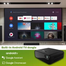 Philips PicoPix MICRO2 TV PPX360 - Smart Mini Beamer - Wi-Fi - Ingebouwde Accu - Android TV 10.0 - HD — thumbnail 3