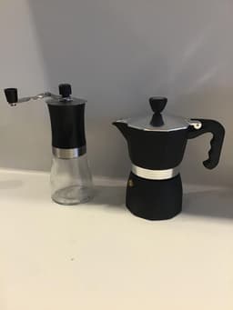 Doffee Moka Express percolator koffiemaker 3 kops zwart — thumbnail 2