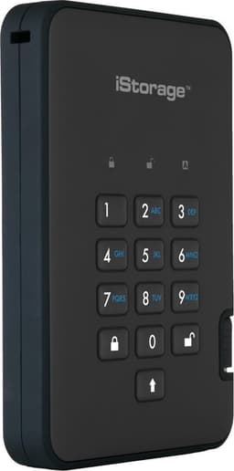 iStorage diskAshur2 SSD - externe harde schijf - 2 TB - SSD - Cijfercode - Zwart — thumbnail 2