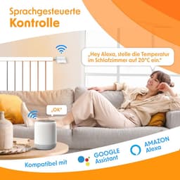 Wifi Radiatorthermostaat met Smart Home App-besturing - Energiebesparende Thermostaat voor Radiatoren — thumbnail 3