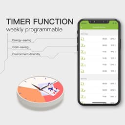 Zigbee Slimme Thermostaat voor Vloerverwarming - Digitaal en Programmeerbaar, Compatibel met Alexa en Google Home — thumbnail 3