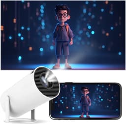 Proun Mini Beamer - 4K Ondersteuning - 2025 Model - Projector Scherm - HD - Home Cinema Beamers - iOS & Android — thumbnail 4