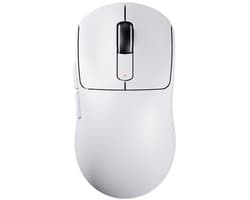 ATTACK SHARK X3 - Lichtgewicht Gaming Muis - PAW 3395 Sensor - 49g Superlight - BT + 2.4G Draadloos + Bedraad - 26.000 DPI - 200u Accu - Wit