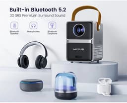 Milova Beamer - Projector - Draagbaar - Thuisbioscoop - Buetooth en WiFi - Full HD - Mini beamer — thumbnail 2