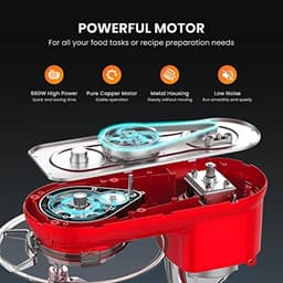 Keukenmachine 5,7 liter met 10 snelheden en pulsfunctie — thumbnail 5
