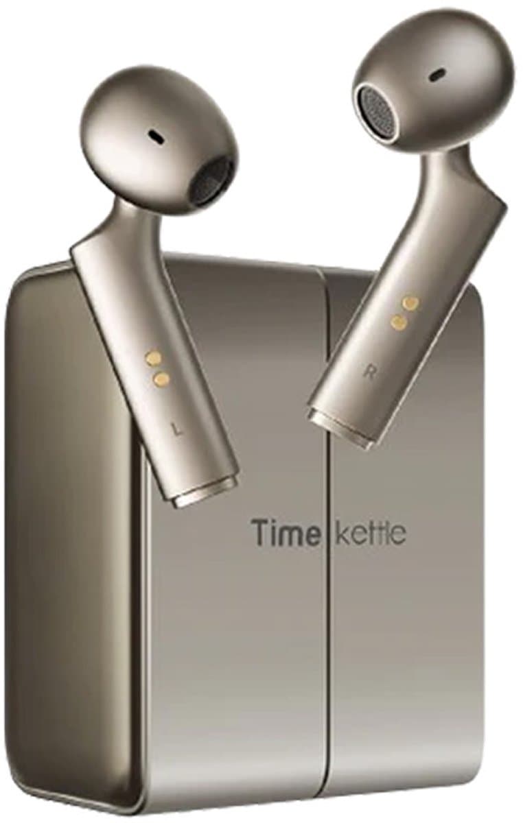 Timekettle W4 - AI Vertaal Oortjes met Auto-Correctie & Bone Voiceprint Sensor voor optimale spraakherkenning - Handsfree Translator Earbuds — afbeelding 1