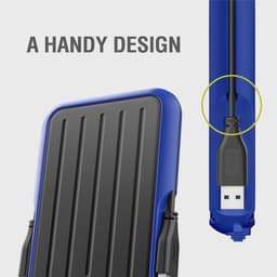 Silicon Power - Armor A66 - Portable USB 3.2 - Externe Harde Schijf - 4TB - Blauw — thumbnail 3