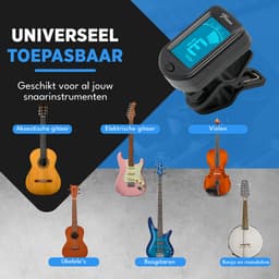 Finesse Stemapparaat Gitaar, Basgitaar, Viool, Ukelele - Chromatisch stemmen - Tuner — thumbnail 3