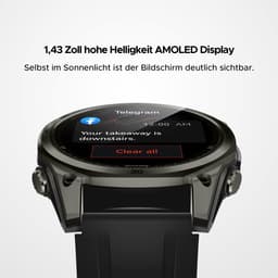 DOOGEE Anywise W1 Smart Watch - AI-spraakbesturing - Videobellen - Elke polsmaat - GPS - Gratis kaartmateriaal - 18 dagen batterijduur - Fitnesstracker - 170+ sportmodi - 5 ATM waterdicht - voor Android en iPhone — thumbnail 4