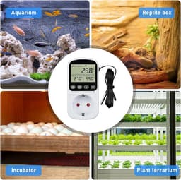 Digitale Thermostaat Socket met Temperatuurregeling voor Kas en Terrarium — thumbnail 3