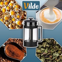 Cafetiere Glas 600 ml - French Press Koffiezetapparaat - Koffiemaker - Koffie - Koffiepot - Theepot — thumbnail 3