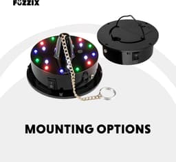 Fuzzix Discobal 30 cm - Met motor op batterijen en RGBW LED's — thumbnail 5