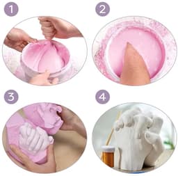Handenbeeld | Handafdruk | Gipsafdruk | GipsHanden | Hand | 3D | Compleet Pakket bestaat uit 1000 gram Casting Mix Poeder & 1500 gram Gips | Bodycasting | Extensso® | Gipsafdruk | Alginaat | Een herinnering | Hobby Pakket | Bodycasting | Handbeeld — thumbnail 4