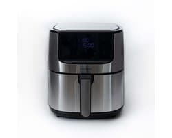 Gastronoma Heteluchtfriteuse - Airfryer 1800W - 8L - Met meerdere accessoires - 18290010 - RVS