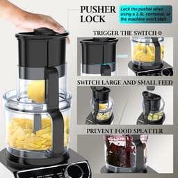 Krachtige Keukenmachine met Hakmolen, Mixer en Diversen Accessoires - 1300W — thumbnail 5
