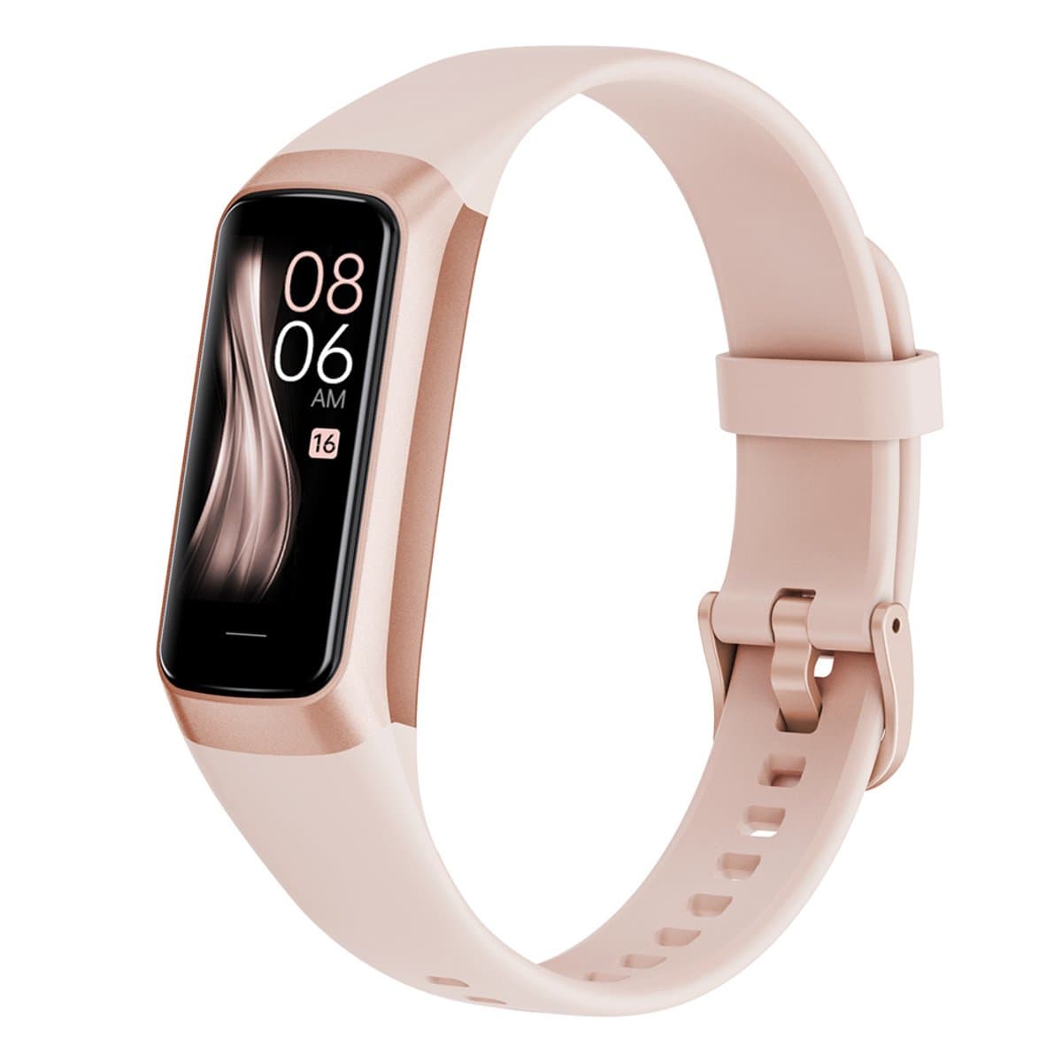 Evy24 Activity Tracker Amoled - Stappenteller - Bloedruk - Hartslagmeter - Slaapmonitor - Saturatiemeter – Sporthorloge - Smartwatch - Activity Tracker - Rosé — afbeelding 1