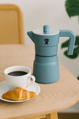 Italiaans koffiezetapparaat - PEZZETTI - SOLIDEXPRESS - Aluminium - 3 kopjes - Groen — thumbnail 3
