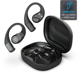 JLab Epic Open Sport Draadloze Oordopjes - Sport Oortjes Draadloos - Open Ear - 30 uur Batterijduur - IP55 Zweetbestendig - HiRes Audio - Google Fast Pair - Zwart — thumbnail 1