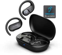 JLab Jbuds Open Sport Draadloze Oordopjes - Sport Oortjes Draadloos - Open Ear - 26 uur Batterijduur - IP55 Zweetbestendig - Multipoint - Zwart — thumbnail 1