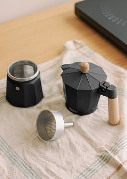 CREATE - Italiaanse koffiezetter - Zwart - Zonder inductieadapter - 9 kopjes / 450ml - THERA MOKA RETRO — thumbnail 5