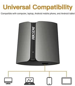 Externe SSD 1TB USB 3.1 Type-C | Draagbare Mini Harde Schijf tot 560 MB/s — thumbnail 2