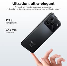 DOOGEE Note 56 - Smartphone - Smartphones - 24G RAM + 64G ROM (2TB/TF) - Android 16- 6150mAh - 6,56 inch + 90Hz - 4G Dual SIM - Face ID - GPS - 3,5mm Koptelefoonaansluiting - Zwart — thumbnail 2