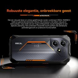 OSCAL MARINE 2 Robuuste Smartphone - 12GB RAM - 64GB ROM - 11000mAh - Gemini AI - 6.56 Inch - IP68 Waterdicht - Dual SIM - Android 15 - NFC - Oranje — thumbnail 5