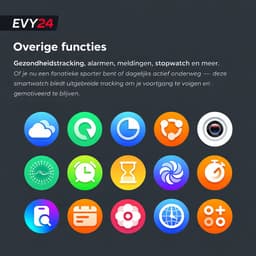 Evy24 GPS Pro Smartwatch Heren en Dames - Sport Horloge - Rond - Stappenteller - Hartslagmeter - Saturatiemeter - Bloeddruk - Belfunctie - 100+ Sportmodi - Kompas - 5ATM Waterdicht - Geschikt voor iOS/Android - 2 Bandjes — thumbnail 4