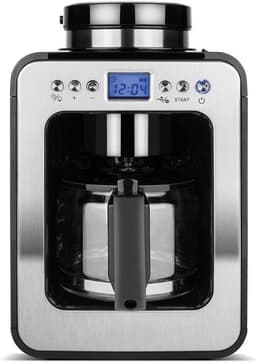 Koffiemachine met Bonen - Volautomatische Koffiemachine - Espressomachine - 600 W - Zwart — thumbnail 1