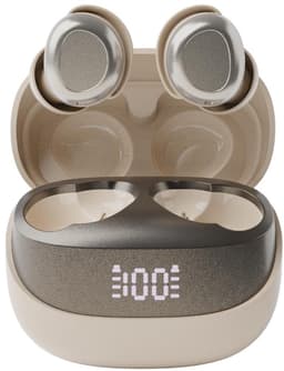 pocobob® Z draadloze oortjes - Wit Goud Beige - bluetooth oordopjes - kleine oordopjes - in ear oortjes - met microfoon - ook voor slapen - Met pocobob APP voor je smartphone — thumbnail 1