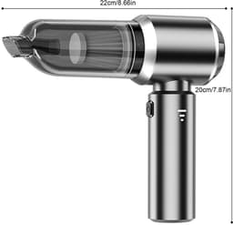 OKWISH Auto Stofzuiger met Blaasfunctie - Handstofzuiger met 19000Pa en 3 Snelheden - Compact en Oplaadbaar — thumbnail 5