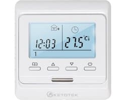 Programmeerbare Digitale Thermostaat voor Elektrische Vloerverwarming met Vloersonde en Weekprogrammering