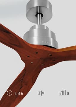 Stil Dimbare Plafondventilator met DC Motor, WiFi en Houtkleurige Bladen — thumbnail 4