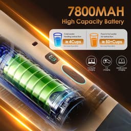 Cosensi - Draagbaar koffiezetapparaat met zelfverwarming, USB-C oplaadfunctie en 15 bar druk - Voor onderweg, 7800 mAh accu, NS/DG compatibel. — thumbnail 4
