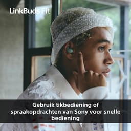 SONY LinkBuds Fit In-ear Draadloze oordopjes Met Noise-cancelling Groen — thumbnail 4