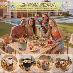Draagbare mini houtskoolgrill van roestvrij staal - 15*12 cm - Draagbare houtskoolgrill voor buiten - Kleine grill voor buiten koken - Geschikt voor kamperen, barbecueën in de achtertuin, barbecueën in de camper en picknicks - Groen — thumbnail 3
