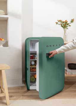 CREATE - Koelkast in retrostijl - Sage - Handvat Zwart - FRIDGE RETRO 107L — thumbnail 4