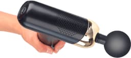 Massage Gun – Spiermassage Apparaat – 6 Snelheden – 4 Massagekoppen – Oplaadbaar via USB-C – Zwart/Goud massage gun tegen spierpijn massage gun voor spierontspanning — thumbnail 3
