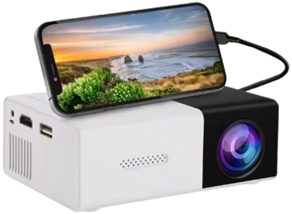 Mini Beamer - Draagbaar - Zakformaat - Smartphone - USB - Projector - Powerbank — afbeelding 1