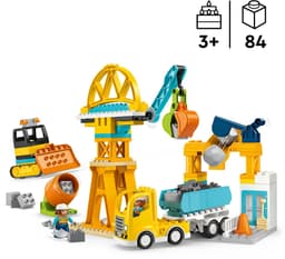 LEGO DUPLO - 3-in-1 bouwplaats en voertuigen Constructiespeelgoed — thumbnail 3