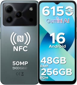DOOGEE Note 56 Plus - Smartphone - Telefoon - 48 GB RAM+ 256 GB ROM (2TB/TF) - 50 MP camera - 6150 mAh/18W - 6.56 inch 90Hz - Gemini AI - Widevine L1 - NFC - Face ID - Vingerafdruk - GPS - Groen — thumbnail 1