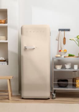 CREATE - Koelkast in retrostijl - Zand - Handvat Gebroken wit - FRIDGE RETRO 281L — thumbnail 4