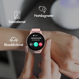 Denver Smartwatch - Android iOS - Volledige Belfunctie - Sporthorloge - Hartslagmeter - Saturatiemeter - Slaapmonitor - SWC338RO — thumbnail 3