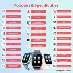 VUBIO 4G Kinder Smartwatch D1 - Incl. SIM - Whatsapp - GPS - WIFI — thumbnail 5