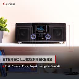 DAB radio met CD speler, Bluetooth, USB mp3 speler en radio - Stereo - Zwart - Audizio Cannes — thumbnail 3