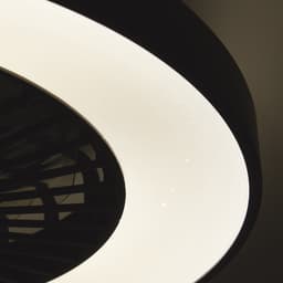 Brilliant Mazzaro - Plafondventilator - LED 48W - 3000K-6500K - 58cm - Dimbaar - Zwart — thumbnail 5