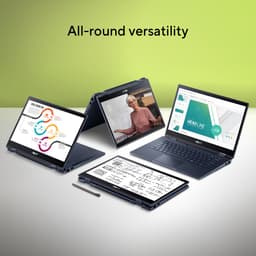 ASUS ExpertBook B3 Flip B3402FVA-EC0216X Intel® Core™ i5 i5-1335U Hybride (2-in-1) 35,6 cm (14") Touchscreen Full HD 8 GB DDR4-SDRAM 256 GB SSD Wi-Fi 6E (802.11ax) Windows 11 Pro US International Zwart — thumbnail 4