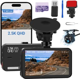 Dual Dashcam - Dashcam Voor en Achter - Auto Camera Dashcam - Dashcam Auto - Dual Dashcam voor Auto — thumbnail 1